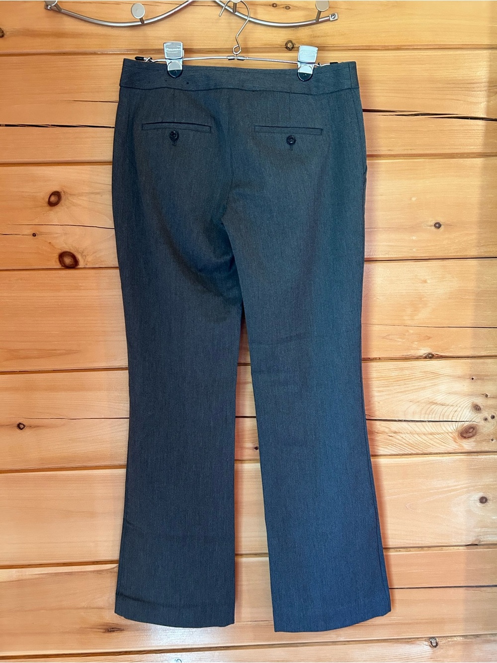 Express Women's Charcoal Gray Boot Cut Dress Pants - Picture 2 of 3